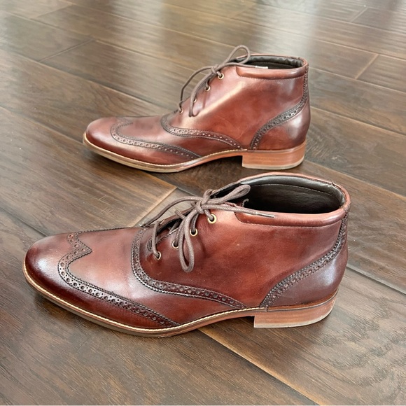 Cole haan Liam Chukka Mens wingtip leather boot 🥾 size 12M - Picture 4 of 8